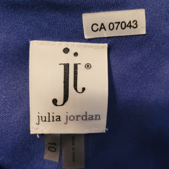 Julia Jordan Blue Paisley midi dress size 10 with cutouts on the back - Picture 13 of 16